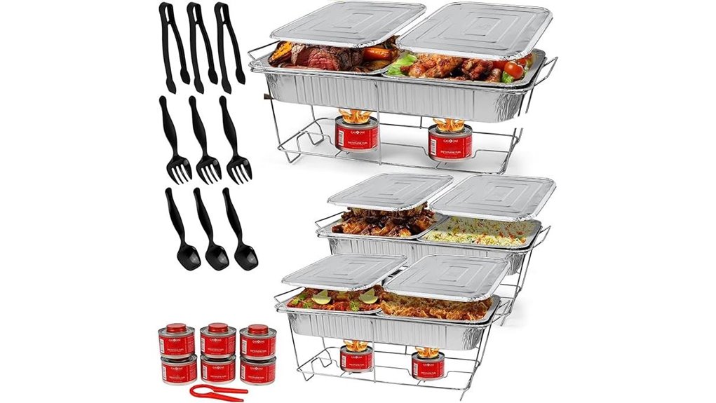 large 33 pcs chafing buffet set