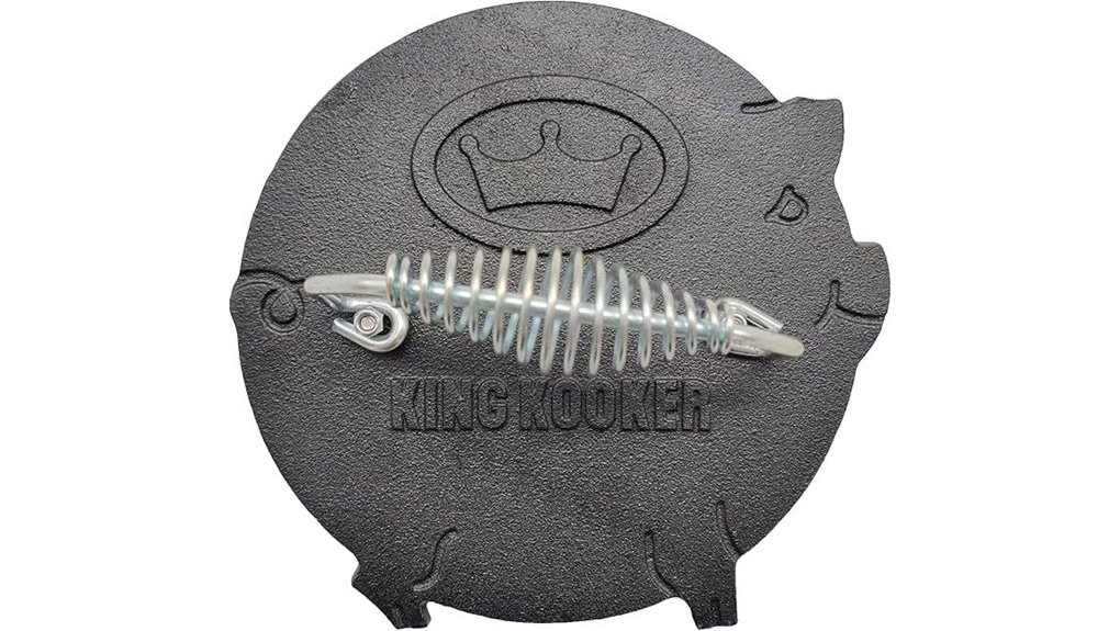 large black pig shaped bacon press