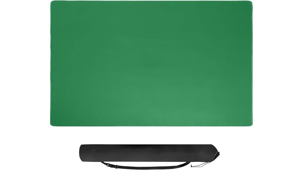 large green noise reducing mat