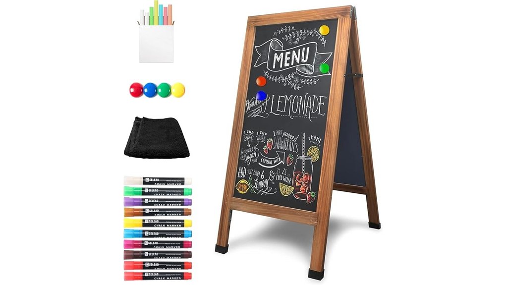 large magnetic a frame chalkboard
