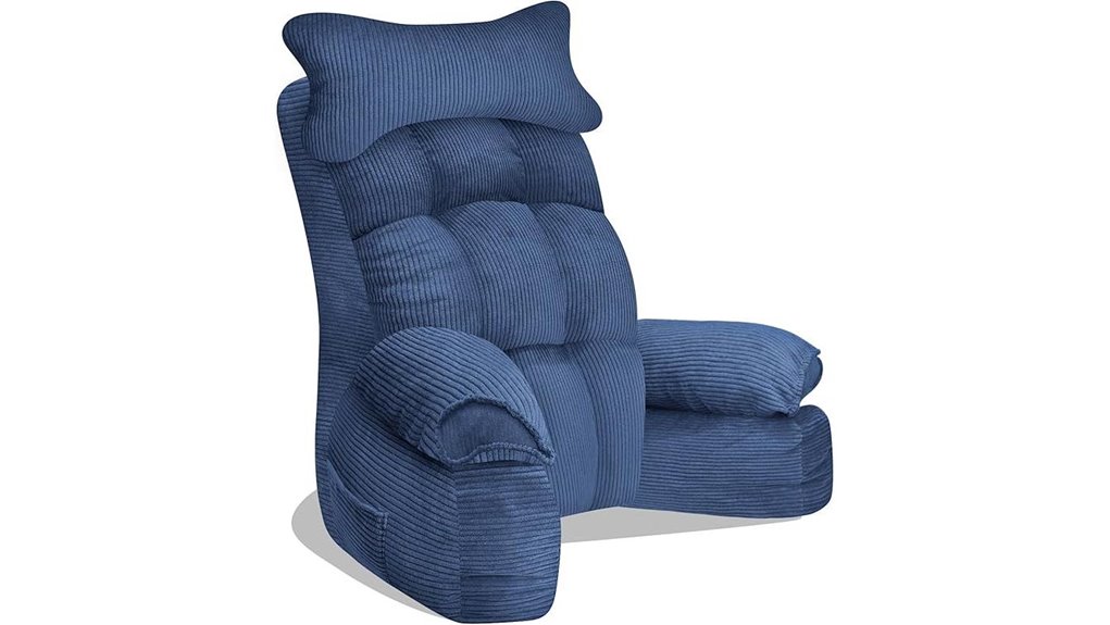 large pillow with armrests