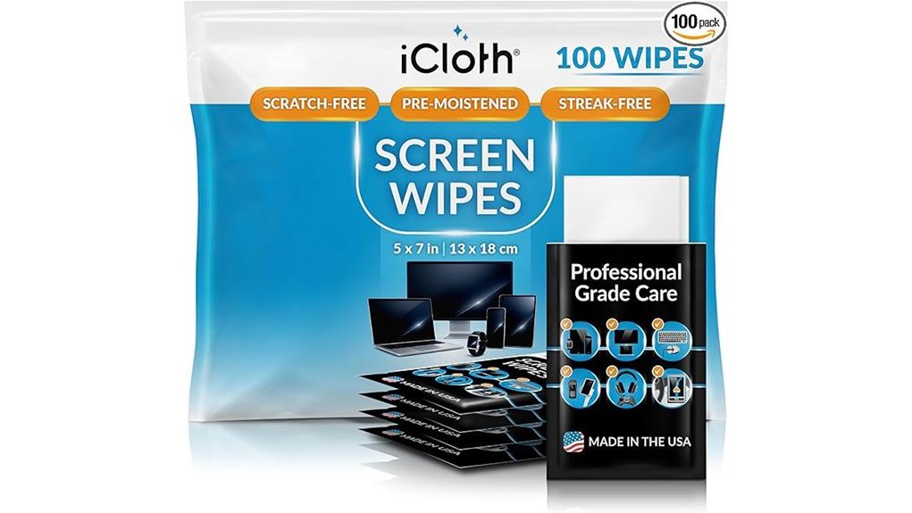 large screen cleaning wipes