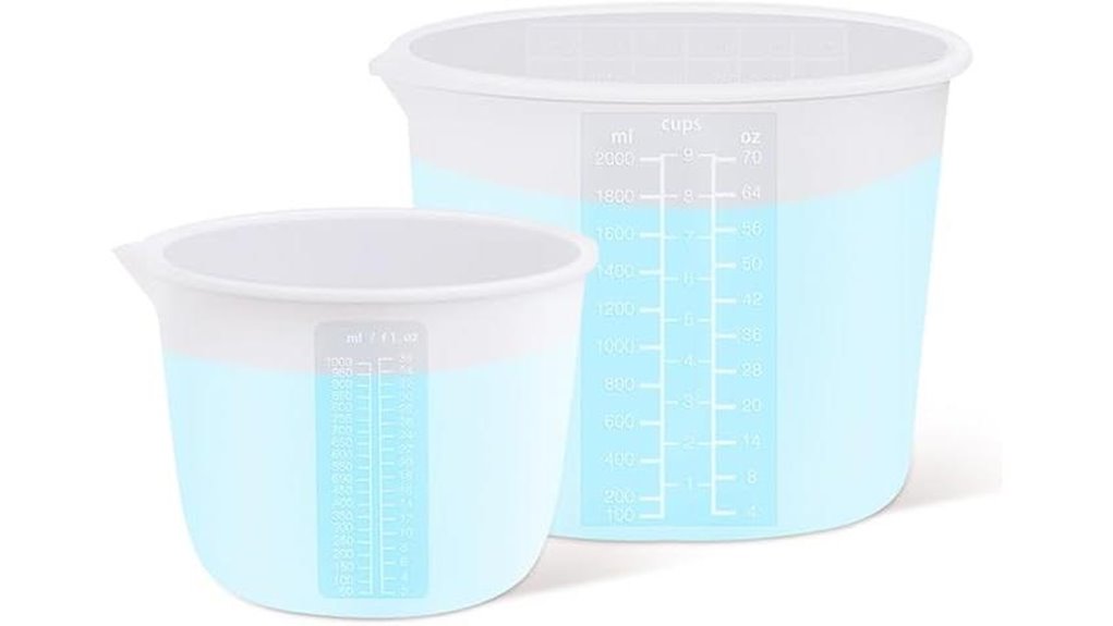 large silicone epoxy bowls