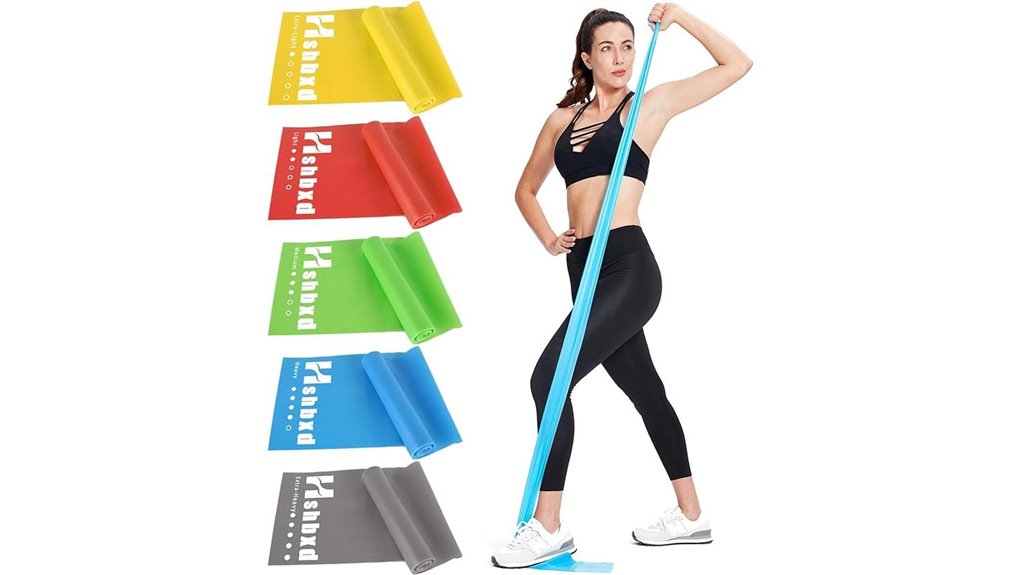 latex free elastic resistance bands