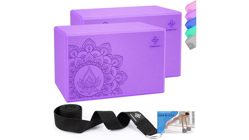 latex free yoga block set