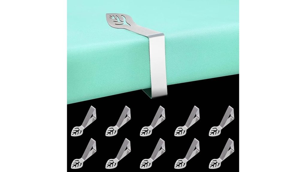 leaf shaped table cloth clips