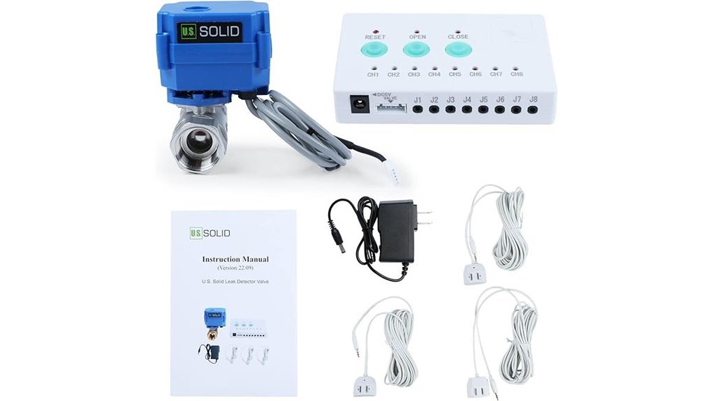 leak detector with auto shutoff