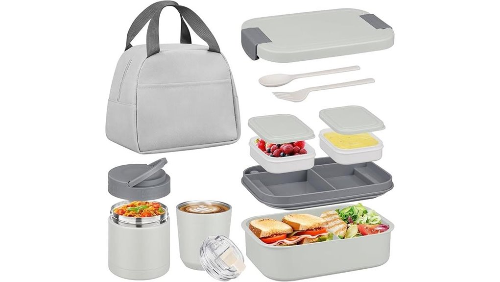 leak proof 4 compartment thermo jar