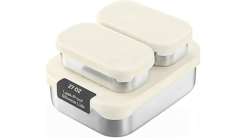 leakproof stainless steel bento
