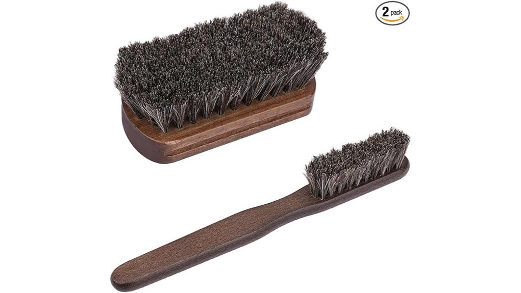 leather horsehair interior brushes