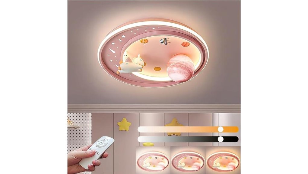 led ceiling light with remote