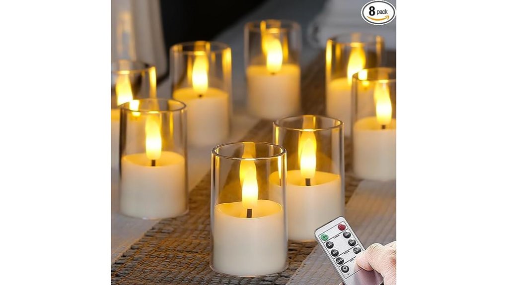 led flameless tealight candles with remote