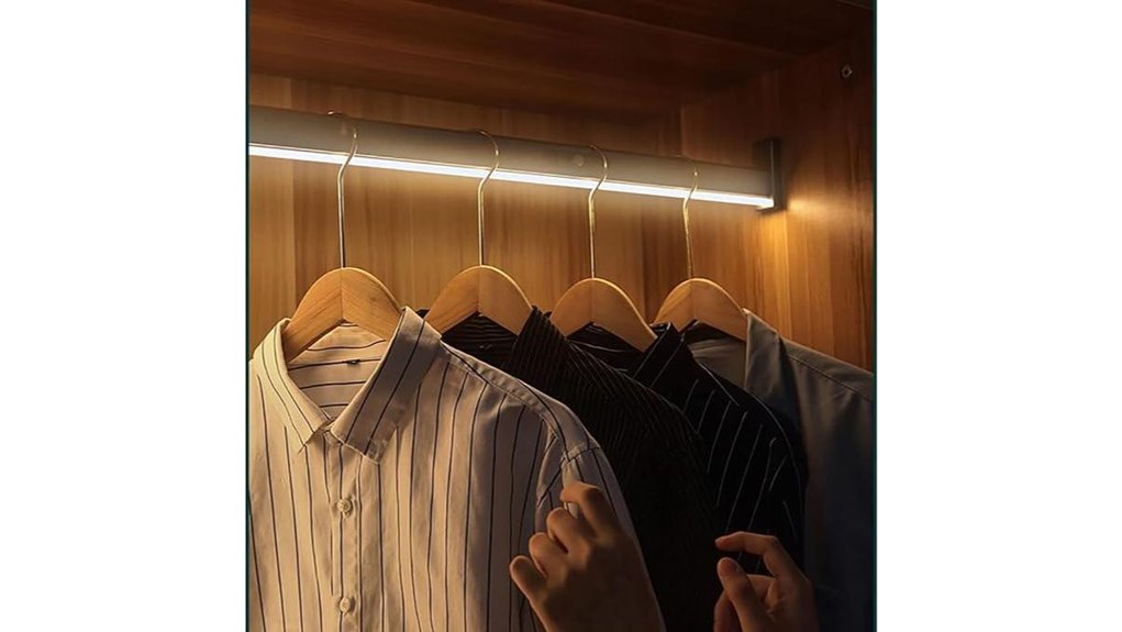 led heavy duty closet rod