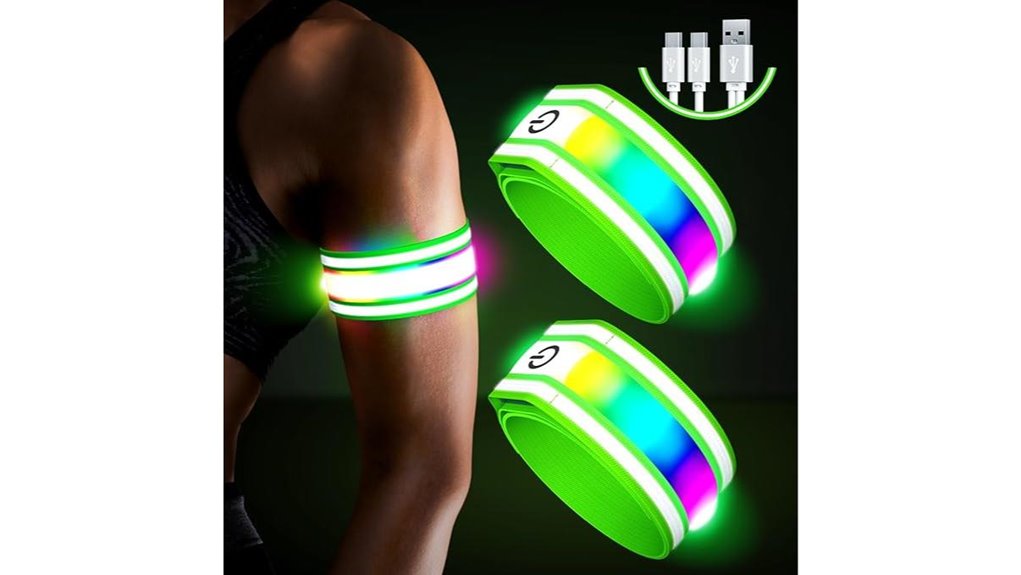 led night running armbands