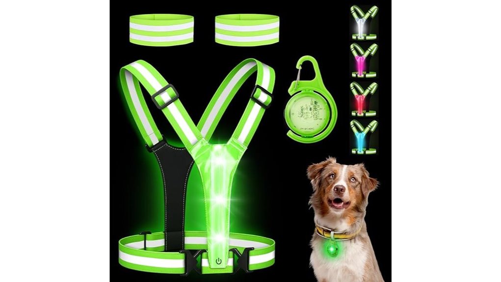 led reflective dog vest