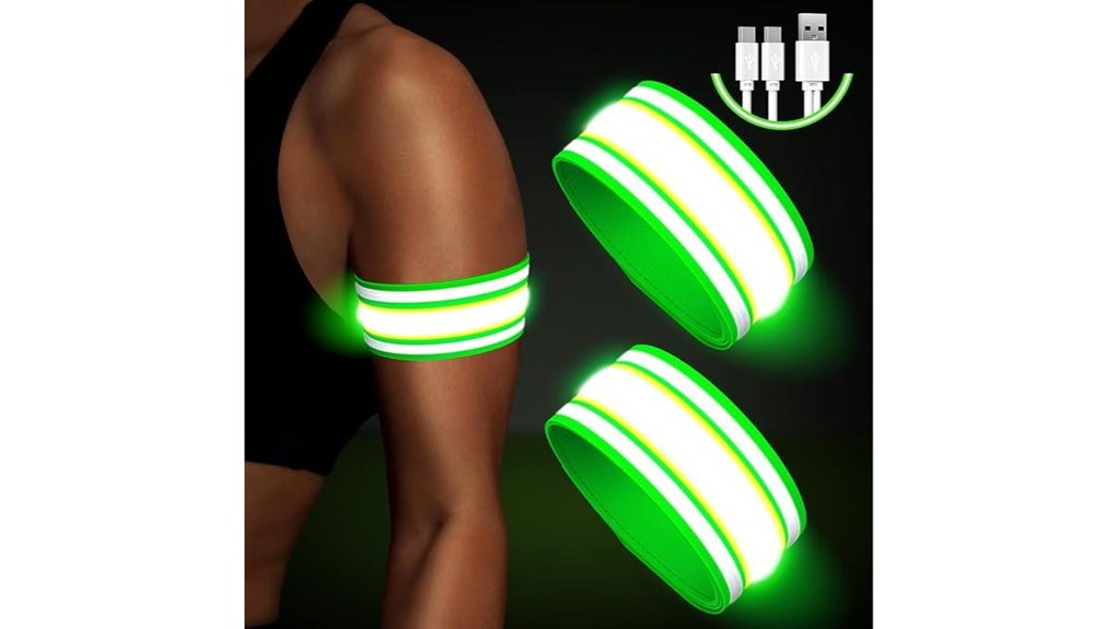 led reflective running armband