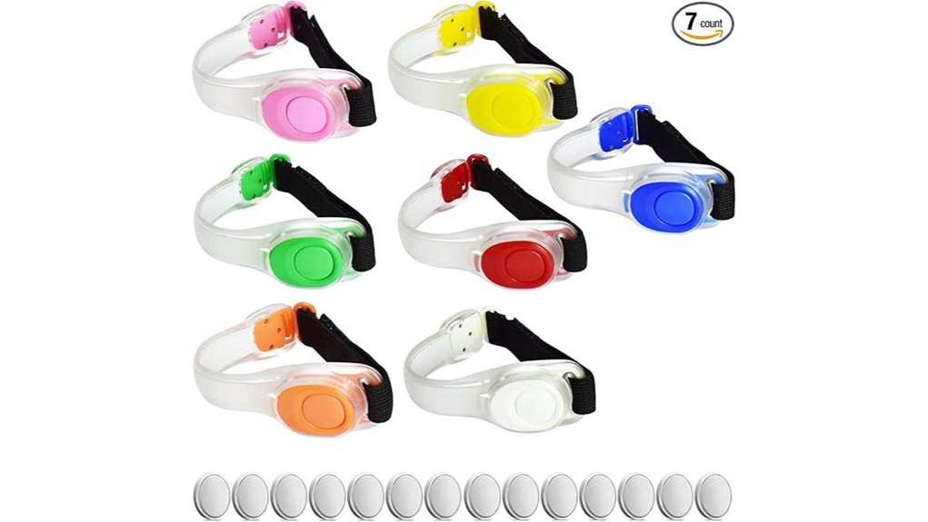 led reflective silicone armband