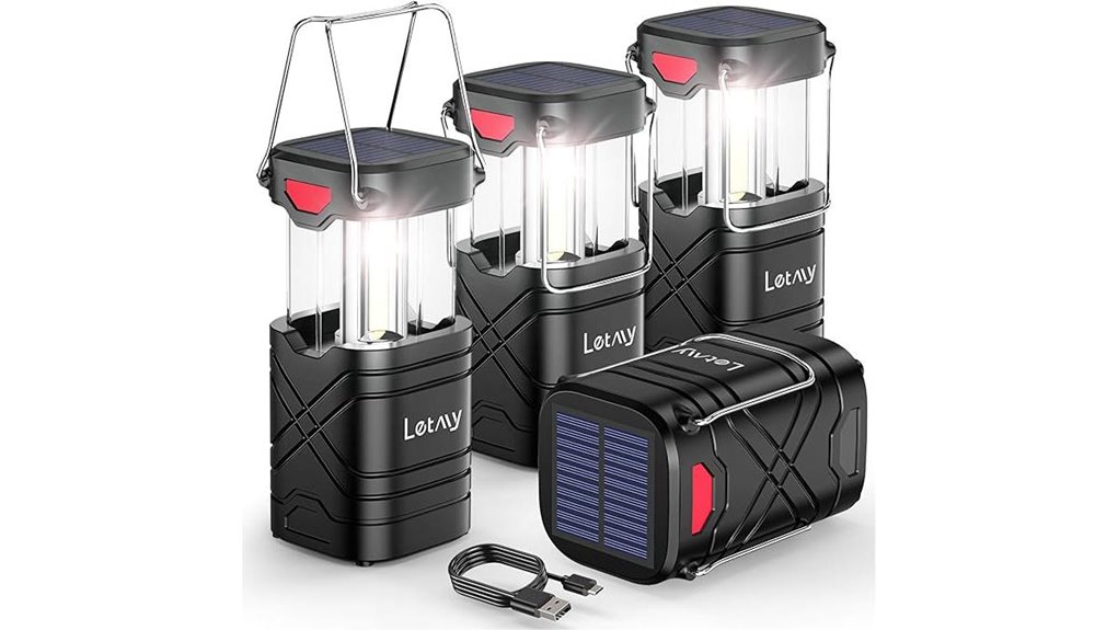 letmy 4 pack solar lanterns