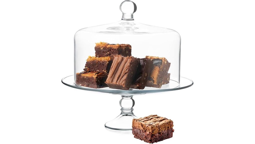 libbey dome cake stand