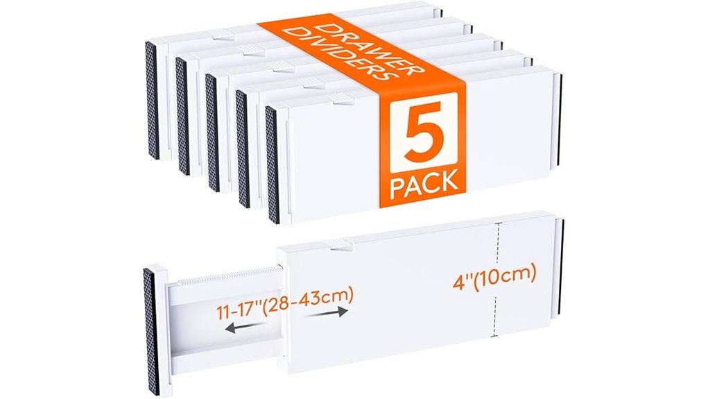 lifewit adjustable white dividers