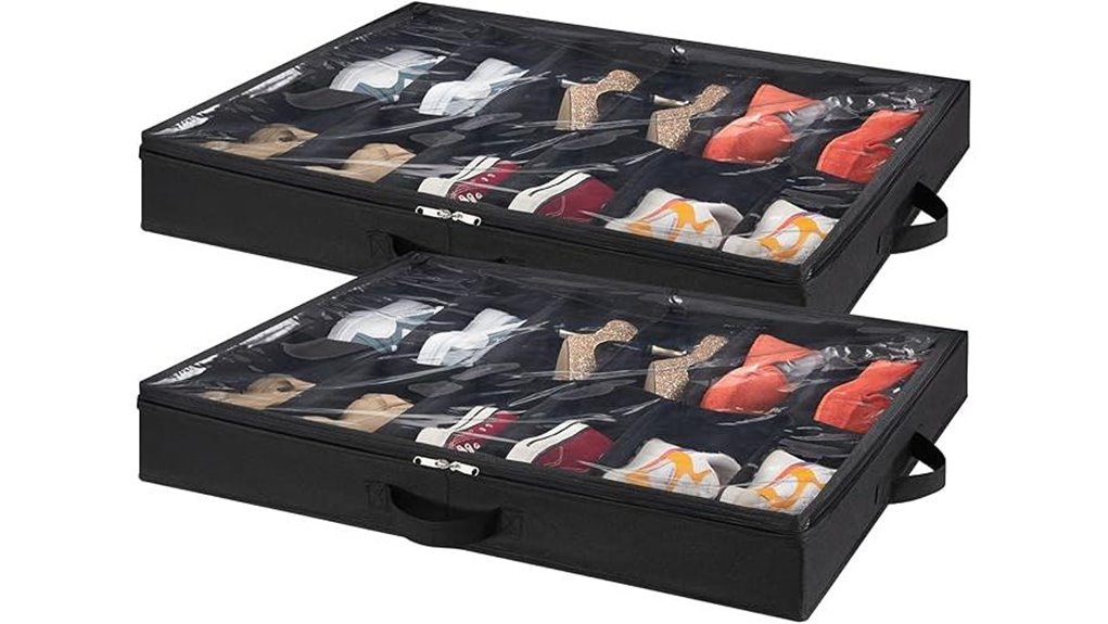 lifewit under bed shoe organizers pair