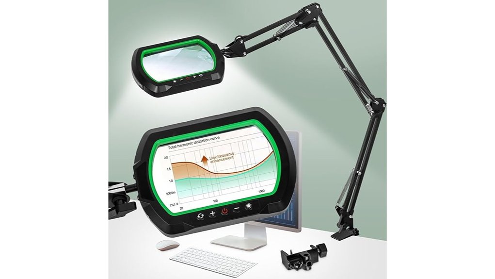lighted 12x swing magnifier