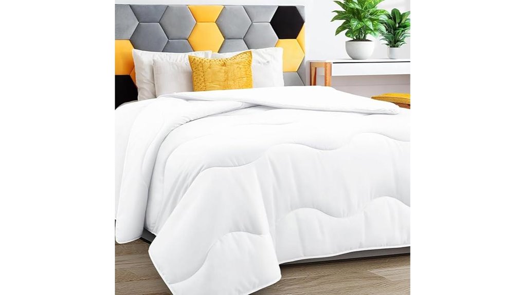 lightweight cooling white comforter