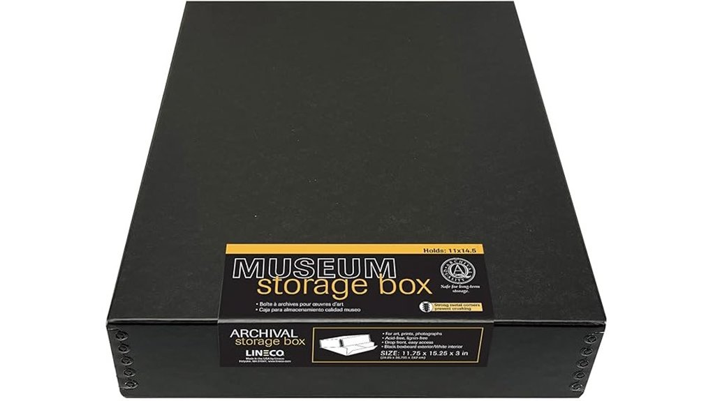 lineco drop front museum box
