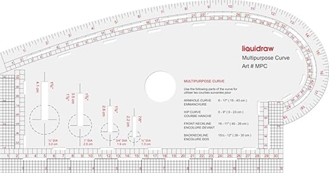liquidraw 4 in 1 curve ruler