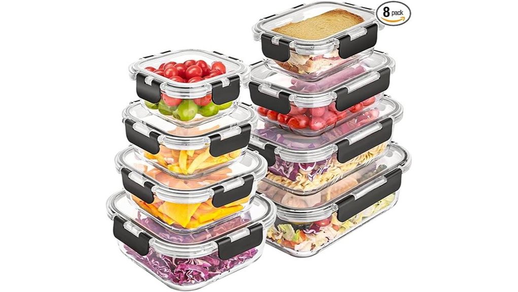 liuruiyu eight glass food containers