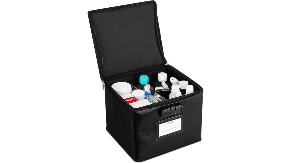 lockable medicine storage box