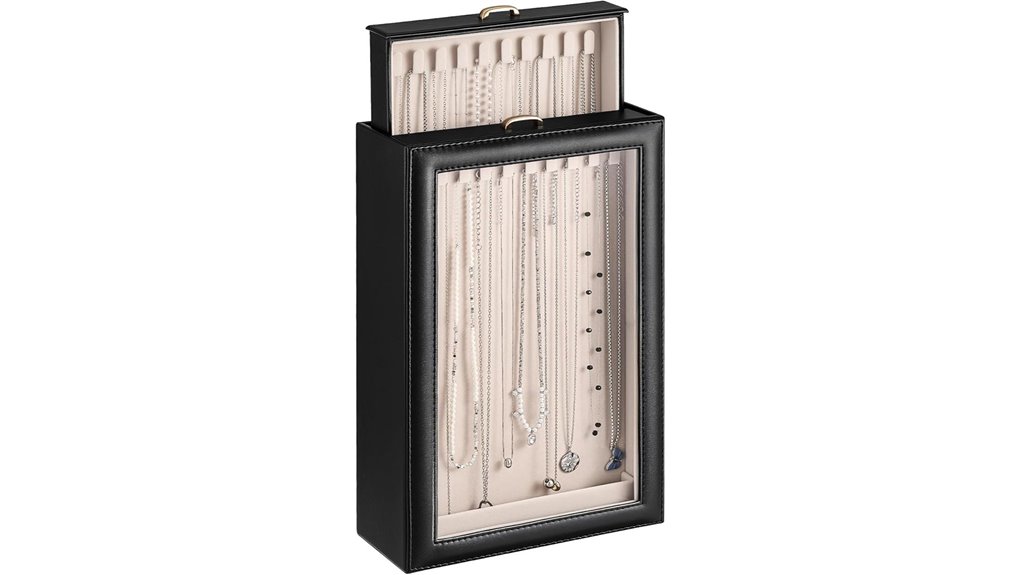 lolalet 2 layer necklace organizer