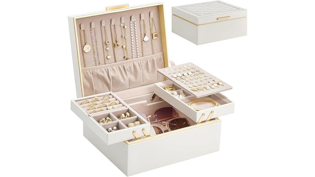 lolalet two layer jewelry box