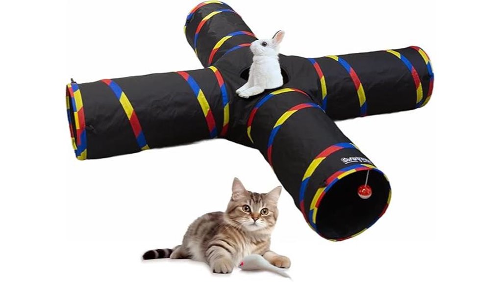 long four way toy tunnel