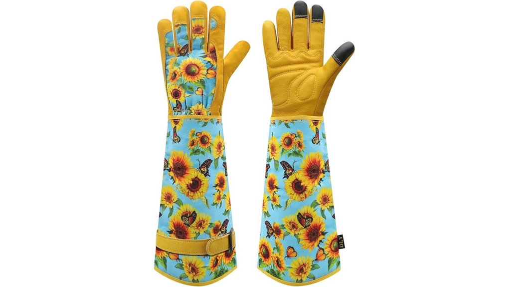 long thorn proof leather gloves