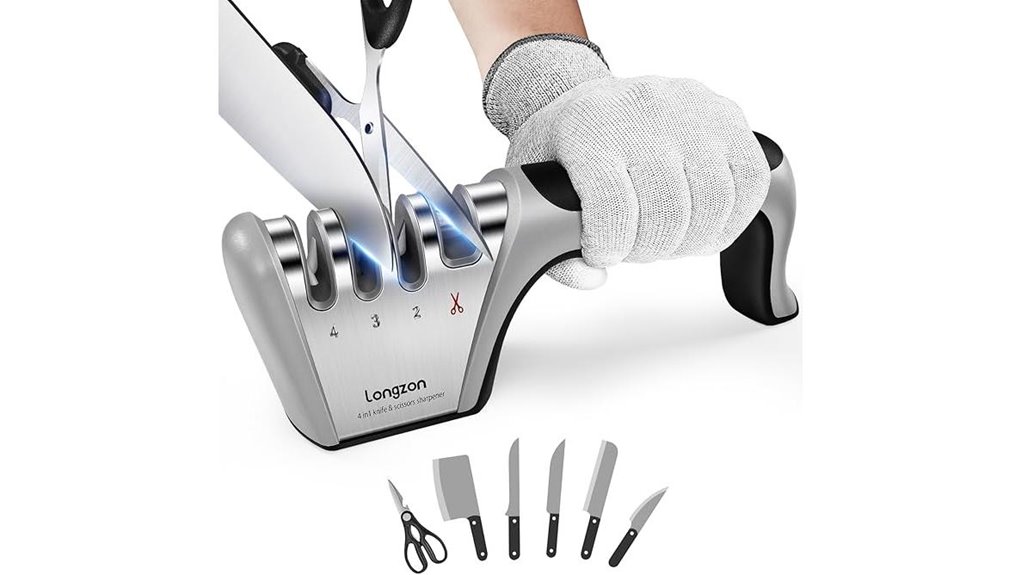 longzon knife sharpener gloves
