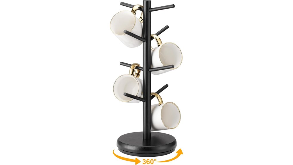 lorbro wood mug tree