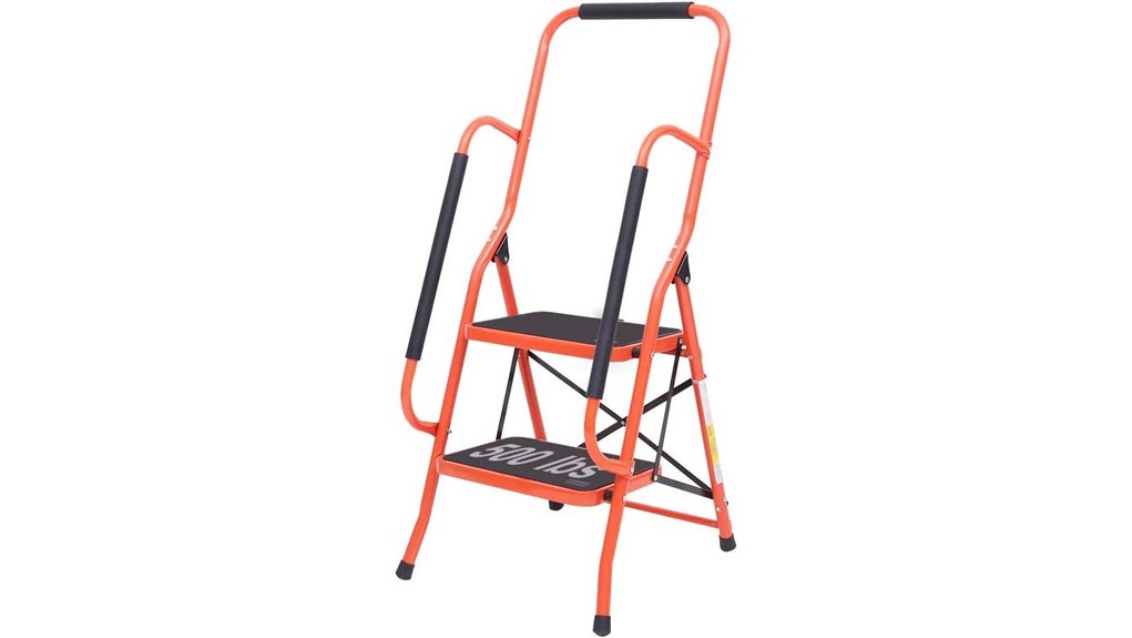luisladders 2 step folding handrail