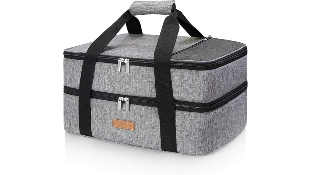 luncia insulated double decker carrier