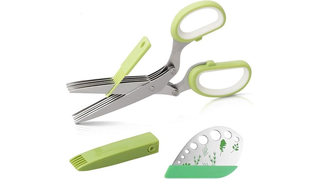 luxiv 5 blade herb scissors