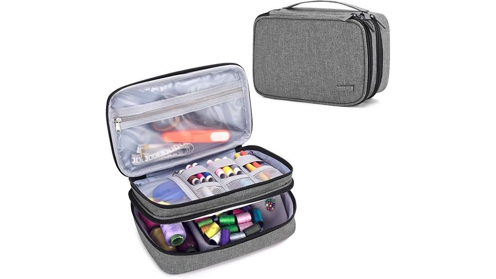 luxja double layer gray organizer