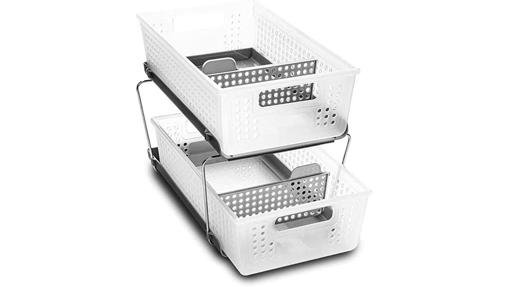 madesmart two tier sliding organizer