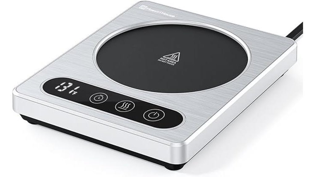 maestri mug warmer timers silver