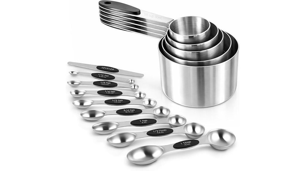 magnetic 14 piece stainless steel