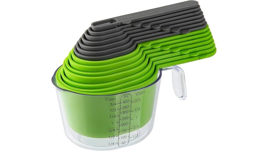 magnetic 15 piece measuring set