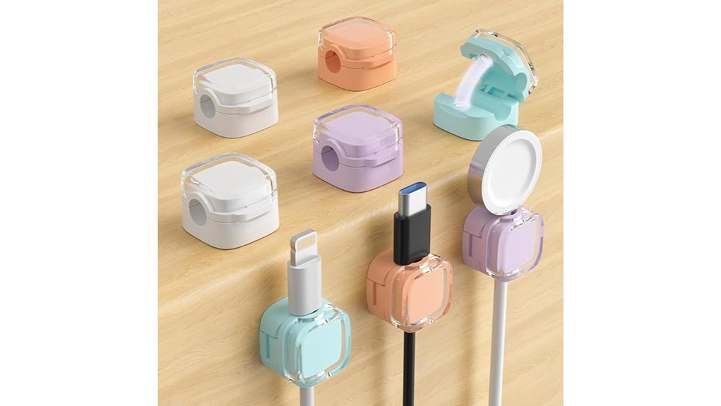 magnetic adhesive cable clips organizer