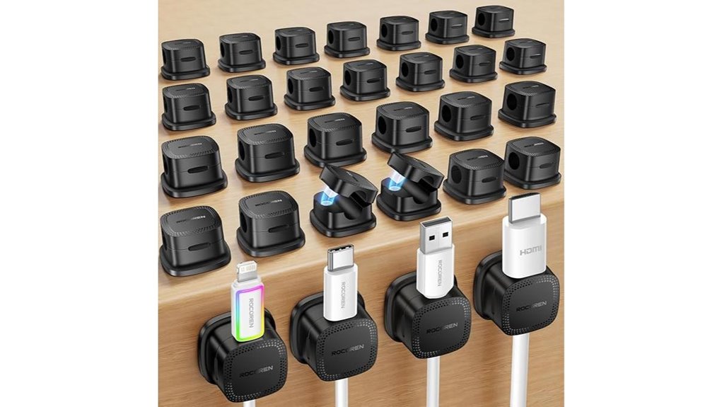 magnetic cable clips pack