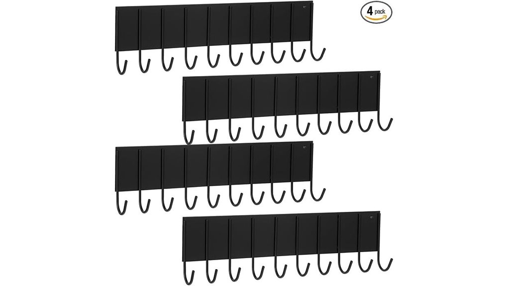 magnetic key holder with ten hooks