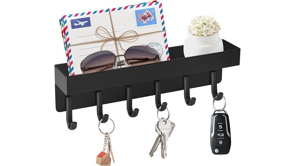 magnetic key holder with tray
