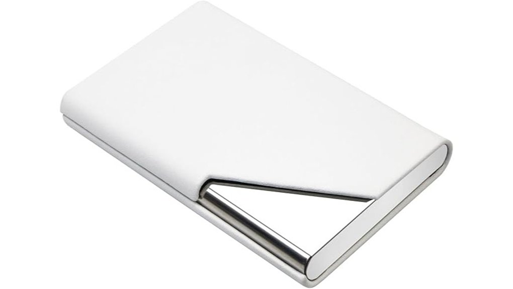 magnetic leather rfid holder